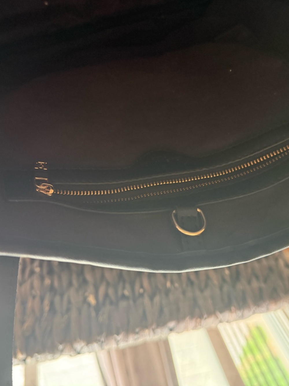 Black Designer Embossed Monogram Tote Bag - Picture 5 of 9